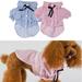 SPRING PARK Dog T-Shirt Cotton Soft Stand-up Collar Breathable Two-legge Shirt for Small Dogs Cats Puppy Adorable Cozy Apparel Casual Fashion Costume