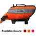 DogLine - Dog Life Jacket Dog Life Vest for Swimming and Boating in Hi-Viz Colors with Reflective Strips Mesh Underbelly for Draining and Drying and Top Carry Handle(Neon Orange: Girth 11 - 15 )