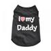 I Love Mummy/Daddy Small Dog T- Shirt Puppy Cat Clothes Pet Vest for Small Dogs Cat Pet Puppy