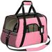 Pet Soft Sided Small Large Cat Dog Comfort Bag Travel Case Airline Approved Large Pet Carrier Pink