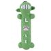 Multipet Loofa Latex Smiling Plush Dog Toy Green