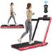 SuperFit 2.25HP 2 in 1 Dual Display Folding Treadmill Jogging Machine - Dual Display