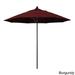 California Umbrella 9' Rd. Aluminum Frame, Fiberglass Rib Market Umbrella, Push Open, Bronze Finish, Pacifica Fabric
