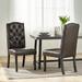 Crown Top Brown Bonded Leather Dining Chair (Set of 2) by Christopher Knight Home