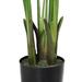 45.5"Artificial Travellers Palm Tree with 8 Leaves In Black Plastic Pot