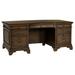 Coaster Furniture Hartshill Burnished Oak Executive Desk with File Cabinets