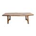 Artissance Live Edge Solid Walnut Natural Wood Coffee Table, 18 Inch Tall (Color & Size May Vary)