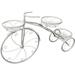 TFCFL Bicycle Plant Stand Wrought Iron Tricycle Planter Home Garden Patio Decor 3-Tier White