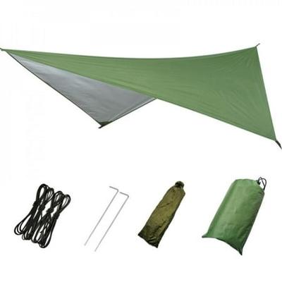 Waterproof Camping Tent Tarp Shelter Hammock Awning Sun Shade Rain Fly Cover XXL 