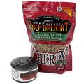 BBQr s Delight Cast Iron Smoker Pot Wood Pellet Smoke BBQ with 1lb Cherry Wood Pellets