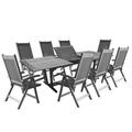 Vifah Renaissance Outdoor Patio Hand-Scraped Wood 9-Piece Dining Set V1294SET21