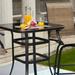 Aria All-Season Patio Swivel Bistro Bar Table Outdoor Furniture