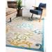 Unique Loom Outdoor Botanical Collection Area Rug - Savannah (7 1 x 10 Rectangle Blue/Cream)