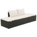 Andoer Garden Bed Black 76.8 x23.6 Poly Rattan