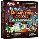 Playz Disgusting n Gross Zombie Farts Boogers &Bloody Slime Science Activity &Experiment Set - 34+ Tools to Make Levitating Eyeballs Gizzards Fart Putty &Boiled Boogers for Boys &Girls Age 8+