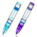 YUE ACTION Liquid Motion Timer Pen 2 Pack / Liquid Timer Pen / Multi Colored Fidget Pen for for Office Desk Toys Novelty Gifts Novelty Toys (Blue+Purple Set) Blue+purple Set