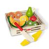 Melissa & Doug Cutting Fruit Set - Wooden Play Food Kitchen Accessory Multi