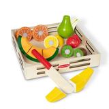 Melissa & Doug Cutting Fruit Set - Wooden Play Food Kitchen Accessory Multi