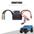 HOBBYFANS 60A Brushless 2-3s ESC with BEC for 1:10 RC Car Off-road