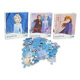Disney Frozen 2 - Princesses Anna and Elsa 48 Piece Puzzles (Set of 3 Puzzles)