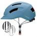 SLANIGIRO Adult Bike Helmet with Light - Commuter Bicycle Road Cycling Helmet with Replacement Pads for Men Women