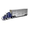 New Ray 1/43 D/C Kenworth W900 Pot Belly Livestock Trailer