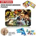 LNKOO Wooden Jigsaw Puzzles for Kids Age 4-10 Year Old 100 Piece Colorful Wooden Puzzles for Toddler Children Learning Educational Puzzles Toys for Boys and Girls