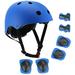 Kids Protective Gear Set, Sport Protective Gear Set Boy Girl Adjustable Child Cycling Helmet with Knee Pads Elbow Pads Wrist Guards Youth Skateboard Helmet for 3~12yrs Boys Girls