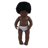 Miniland Educational African-American Girl Baby Doll with Anatomically Correct Features