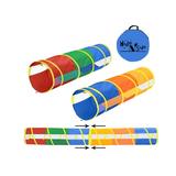 Hide N Side 2Pack 6Ft / 12Ft Play Tunnel Toy Pop Up Tunnel For Kids Toddlers Dogs Babies Infants & Children