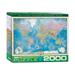 Eurographicspuzzles - Map of the World - Jigsaw Puzzle - 2000 Pieces