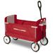 Radio Flyer 3-in-1 EZ Fold Wagon Padded Seat with Seat Belts Red