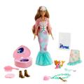 Barbie Color Reveal Peel Doll With 25 Surprises & Mermaid Fantasy Fashion Transformation