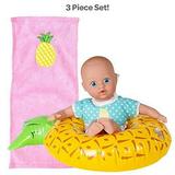 Adora Water Baby Doll SplashTime Baby Tot Sweet Pineapple 8.5 inch Doll for Bathtub/Shower/Swimming Pool Time Play