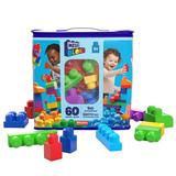 MEGA BLOKS Big Building Bag building set with 60 big building blocks