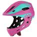 Carevas Kid Bike Full Face Safety Riding Skateboard Rollerblading Sports Head Guard with Taillight and Detachable Chin