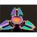 KuKu Fidget Hand Finger Tri Spinner Color Rainbow Aluminum Metal Toy - For Kids Adult Anxiety Stress Relief Desk