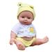 Winnereco Silicone Vinyl Dolls 30cm Reborn Baby Girls Handmade Lifelike Toys w/Cloth