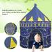 Kids Play Tent Indoor Outdoor - for Boys Girls Baby Toddler Playhouse Prince House Castle Blue Foldable Tents with Carry Blue