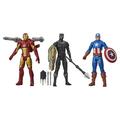 Marvel: Avengers Titan Hero Series Captain America Black Panther and Iron Man Kids Toy Action Figure Set for Boys and Girls Ages 4 5 6 7 8 and Up (12â€�)