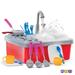 Play22USA Kitchen Sink Toy 17 Set - Play Sink Play House Pretend Toy Kitchen Sink With Running Water - Kids Toy Sink With Real Faucet & Drain Dishes Utensils & Stove Kitchen Toys For Toddlers & Kids