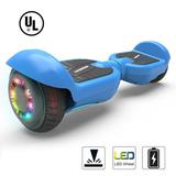 Bluetooth Hoverboard 6.5 Two-Wheel Self Balancing Electric Scooter with LED Light Blue