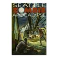 Seattle Zombie Apocalypse (1000 Piece Puzzle Size 19x27 Challenging Jigsaw Puzzle for Adults and Family Made in USA)
