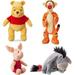 Disney Store Original Winnie The Pooh Mini Bean Plush Doll Set - Tigger Eeyore Piglet and Pooh