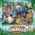 MasterPieces 100 Piece Jigsaw Puzzle for Kids - Safari Friends - 11.5 x15