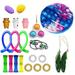 Bebiullo 25PCS Fidget Toy Set Cheap Sensory Fidget Toy Pack Fidget Set with Stress Ball Marble Mesh Figetget Push Pop Bubble Toy