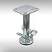 8 Stainless Steel Double Pedal Floor Truck Lock w/Top Plate - Service Caster Brand