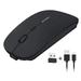 Ismarten Bluetooth And 2.4Ghz Rechargeable Wireless Mouse Ismarten Dual Mode Slim Mute Silent Click Noiseless Optical Mouse With Usb Receiver Compatible With Notebook Pc Laptop Computer Macbook