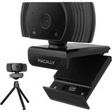 Macally 1080P Webcam with Microphone - Stay Connected Virtually - 120Â° Wide Angle HD 30FPS USB Computer Camera for Desktop - Web Cam for Streaming Meetings Skype Zoom PC Laptop Mac Face Time