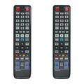 2-Pack AK59-00104R Remote Control Replacement - Compatible with Samsung BDP1590C/XAA Blu-Ray DVD Player